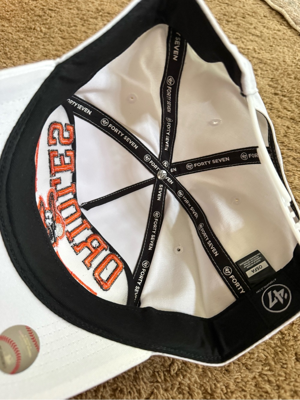 New Era Baltimore Orioles Tri-Hit 9FIFTY Rustic Hitch snapback Hat - Picture 3 of 4